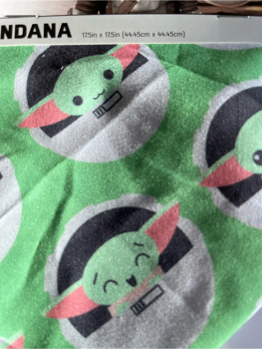 Disney Star Wars Mandalorian Grogu Print Pet Bandana - Green, Pink, Black, White